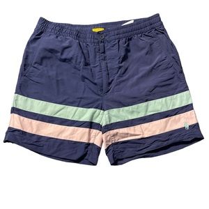 Polo Ralph Lauren Washed Preppy Stripe Men’s Swim Shorts Sz S